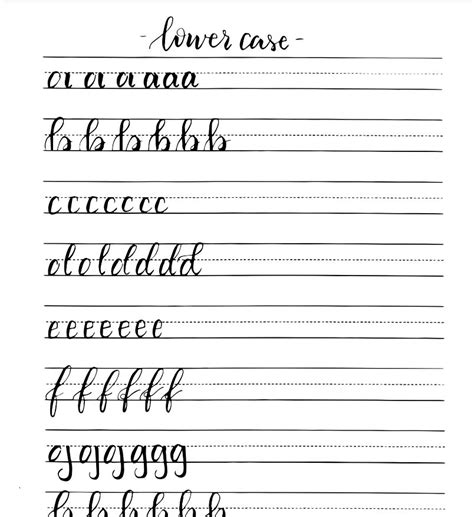 hand lettering worksheets  practice