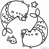 Coloring Cat Pages Pusheen Getdrawings sketch template