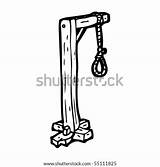 Hangman Cartoon Noose Shutterstock Vector Stock Lightbox sketch template