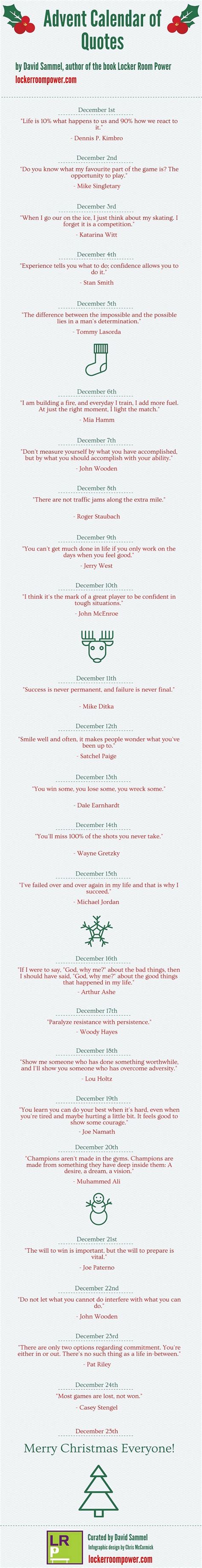 advent calendar of quotes mighty infographics