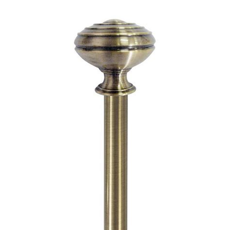 home decorators collection     telescoping   curtain rod kit  brushed brass