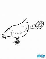 Chicken Coloring Pages Eggs Chocolate Easter Throwing Printable Egg Chick Print Color Hellokids Kids Getdrawings Sheets Popular sketch template