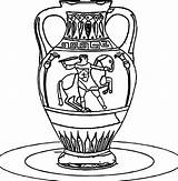 Greece Pottery Jug Wecoloringpage sketch template