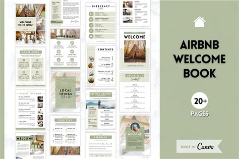 printable airbnb  book template