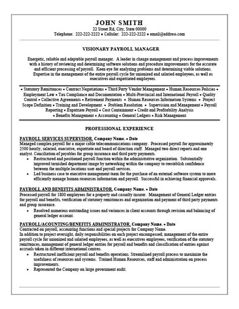 payroll manager resume template premium resume samples