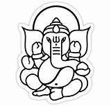 Ganesh Outline Drawing Ganesha Simple Drawings Ganpati Cliparts Ji Easy Line Clipart Face Kids Clipartbest Lord Buddha Google Library 8cx sketch template