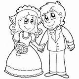 Bride Groom Coloring Pages Surfnetkids Gif sketch template