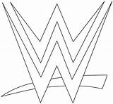 Wwe Coloring Pages Logo Wrestling Printable Print sketch template