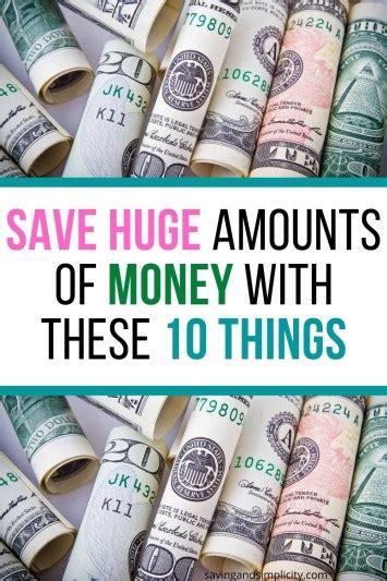 10 things that help us save huge amounts of money saving