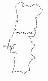 Portogallo Ausmalen Cartine Mapa Colorear Disegno Zum Malvorlage Landkarte Landkarten Flagge Geografiche Geografie Nazioni Kategorien Coloratutto sketch template