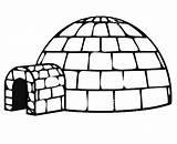 Igloo Template Coloring Pages Printable Color Clipart Inside Bulkcolor Bulk Kids Clipartmag Submited sketch template