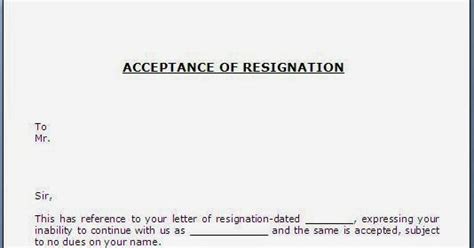 every bit of life acceptance of resignation letter