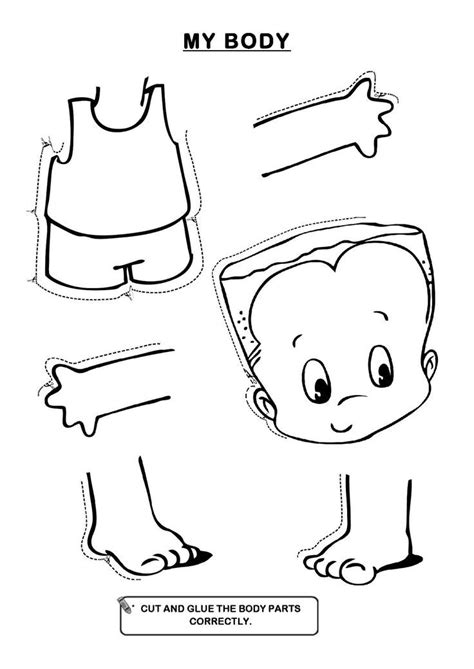 body parts coloring pages  kids pinteres
