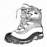 Boot Hiking Vector Drawn Drawing Hand Doodle Illustration Stock Sketch Depositphotos Getdrawings Preview sketch template