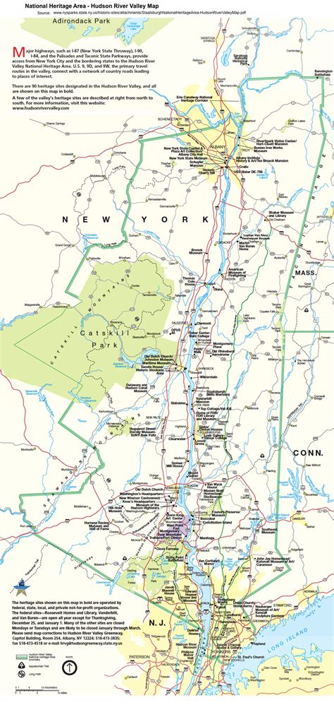 hudson valley national heritage map