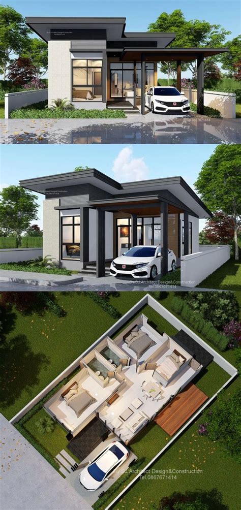 affordable  compact  bedroom bungalow    cost bungalow house design modern