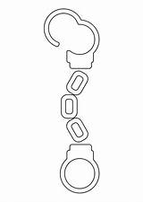 Handcuffs Coloring sketch template