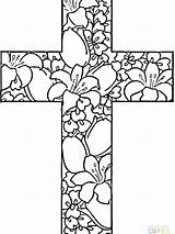 Coloring Pages Cemetery Getdrawings Cross Color sketch template