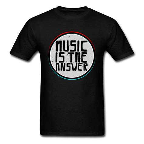 t t shirts music is the answer tshirts hip hop band t shirt rap tee