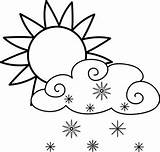 Clipart Clip Weather Coloring Cliparts Weathering Sun Clouds Cloud Snowing Clipground Cloudy Websites Presentations Reports Powerpoint Projects Use These Partly sketch template