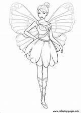 Coloring Mariposa Barbie Pages Printable sketch template