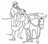 Samaritan Donkey sketch template