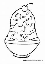 Ice Cream Coloring Pages Sundae Clipart Sundaes Clip Cliparts Icecream Chocolat Kids Sheets Printable Book Vanilla Clipartix Color Fun Food sketch template