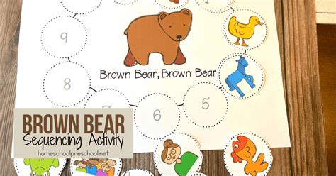 brown bear printables templates printable