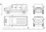Hummer H2 Drawing 2002 Drawings Autocad Dwg Cad Draw Paintingvalley sketch template
