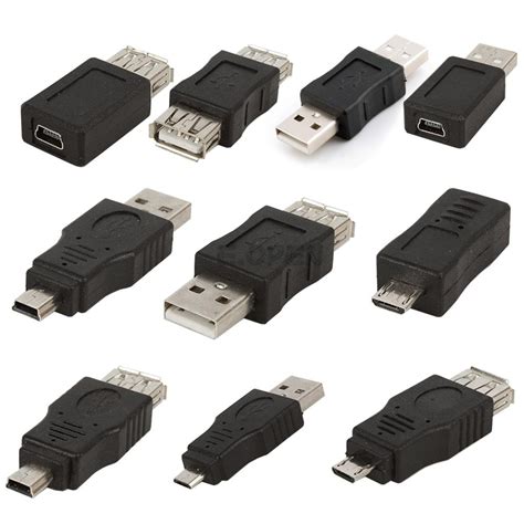 usb  malefemale standard  micromini female adapter connector converter ebay