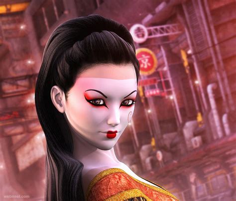 25 incredible 3d fantasy girl characters and game models