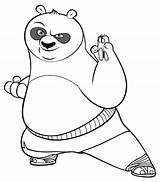 Fu Kung Colorir Urso Poder Sketsa Hewan Kungfu Tudodesenhos Lucu Menggambar sketch template