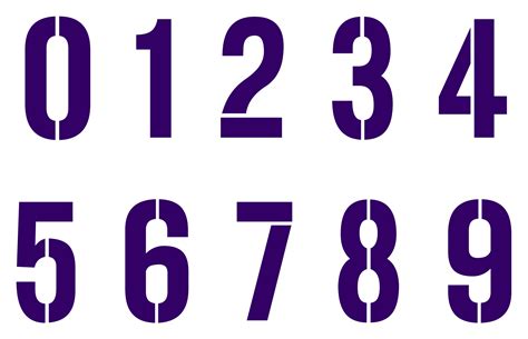 printable stencils numbers