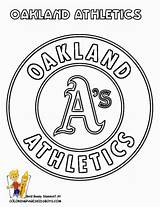 Oakland Athletics Mlb Sox Everfreecoloring Yescoloring sketch template