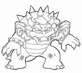 Coloring Pages Bowser Printable Dry Airship Koopalings Print Jr Giga Color Template Drawing Popular Adults sketch template