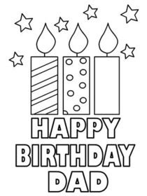 printable birthday coloring cards cards create  print