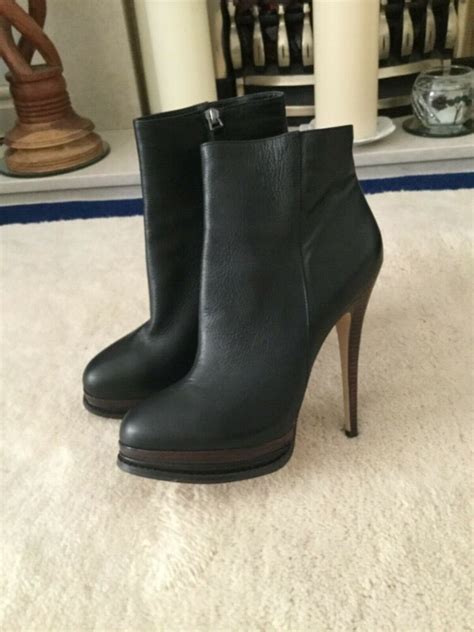 aldo quality leather black ankle boots size 7 40 black ankle boots