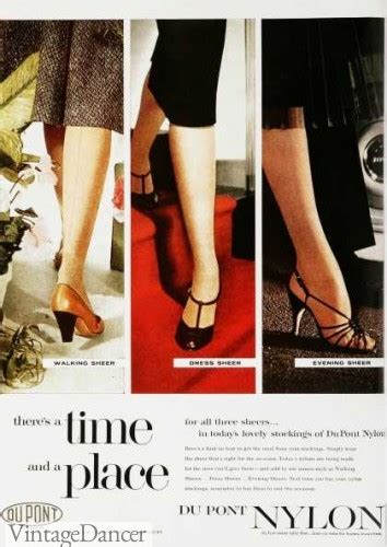 1950s stockings and nylons history and shopping guide