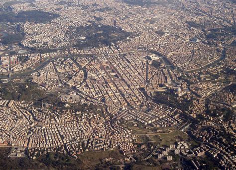 aerial view  rome italy founded   bc  city