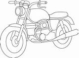 Motorcycle Coloring Clipart Outline Drawing Clip Drawings Cliparts Motor Line Simple Interesting Many Sketch Sweetclipart Template sketch template