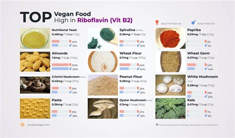 Top Vegan Food High In Riboflavin Vit B2