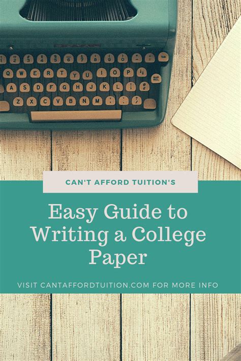 easy guide  writing  college paper college paper freshman college