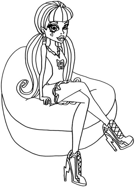 easy  print monster high coloring pages tulamama