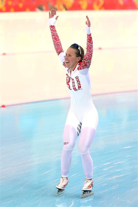 crowd cheered speed skater wardrobe malfunction   olympics popsugar celebrity photo