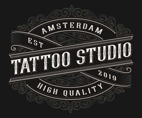 vintage tattoo logo design  vector art  vecteezy