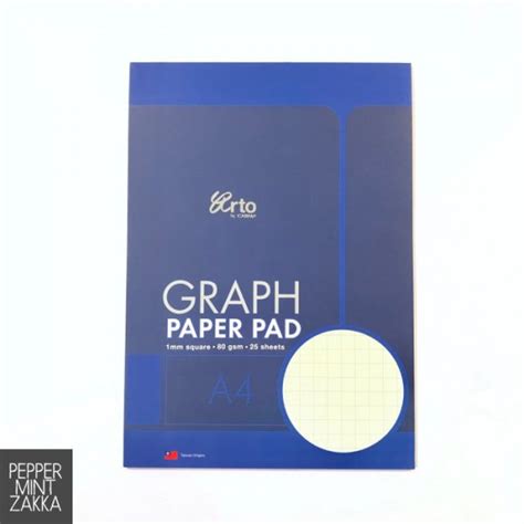 arto  graph paper pad pcs mm square  gsm  sheets