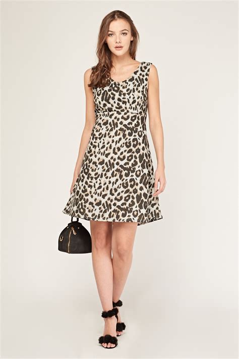 leopard print   dress