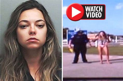 Shana Elliot Texas Drunk Driver Struggles To Walk Line In Shock Video