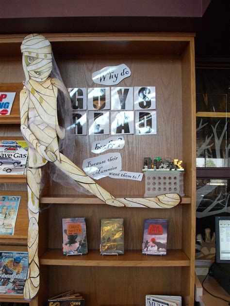 creative library displays halloween book displays