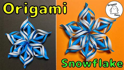 Origami Easy [snowflake] How To Make Snow Flower Youtube